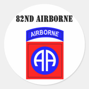82:a Airborne Runt Klistermärke