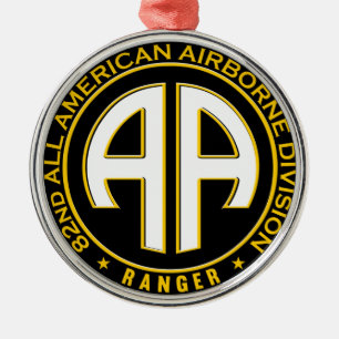 82:a alla amerikanska Avslappnader för flygburen Julgransprydnad Metall