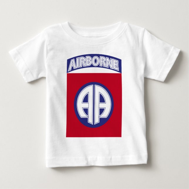 82:a avdelningen för bekämpning av luftburen luftf tee shirt (Framsida)
