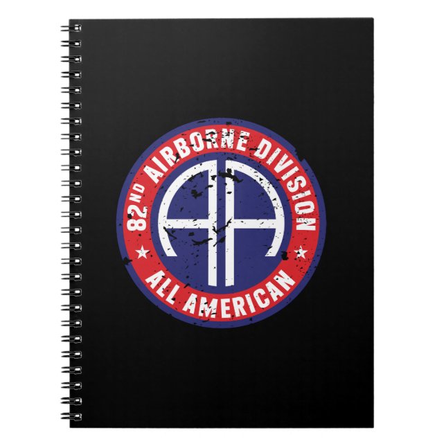 82:a flygburen division "All American" Grunge Anteckningsbok (Framsidan)