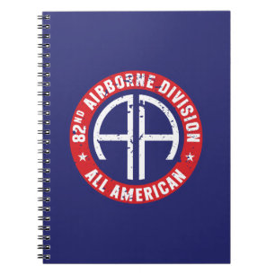 82:a flygburen division "All American" Grunge Anteckningsbok