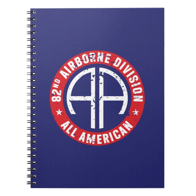 82:a flygburen division "All American" Grunge Anteckningsbok (Framsidan)