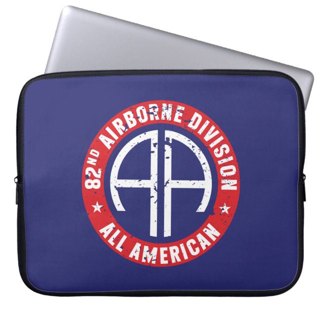 82:a flygburen division "All American" Grunge Laptop Fodral (Framsidan)
