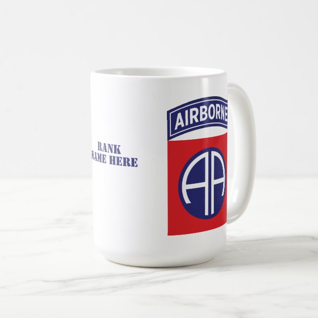 82:a flygburen division Alla amerikanska Anpassade Kaffemugg (Framsida höger)