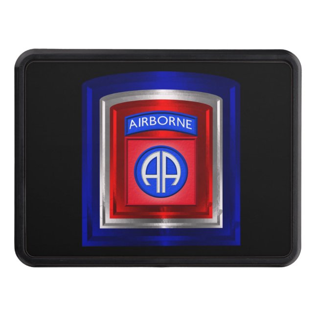 82:a flygburen division Framed Patch Hitch Cover Dragkroksskydd (Framsidan)