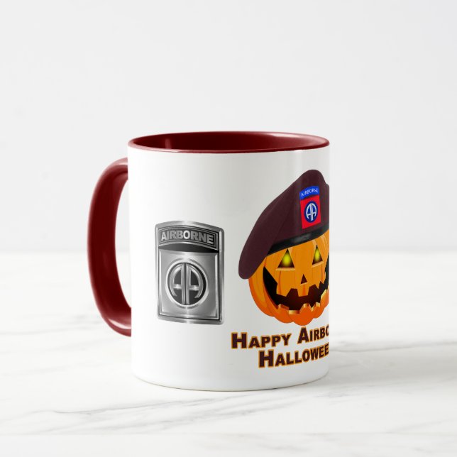 82:a flygburen division - Lycklig Airborne Hallowe Mugg (Framsida vänster)