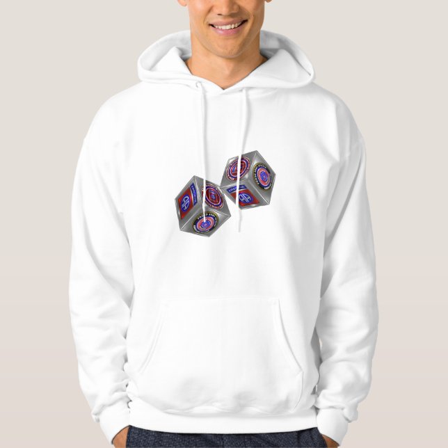 82:a flygburen division "Roll the Dice" Hoodie (Framsida)