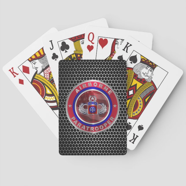 82:a flygburen divisionen "Hoppmästare" Casinokort (Baksidan)