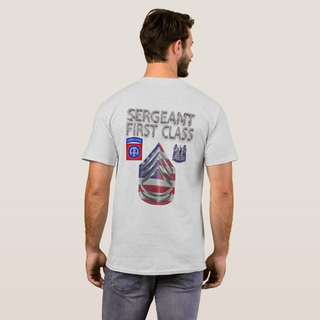 82:a flygburen divisionsinspektör första klass t shirt (Hel baksida)