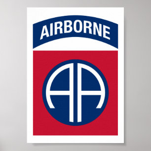 82:a flygburen sektion Insignia Militär Veteran Poster