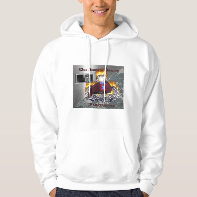 82:a flygburna divisionen "Airborne Soldier" Hoodie (Framsida)