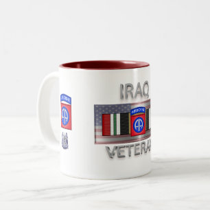 82:a flygburna divisionen Irak Veteran Två-Tonad Mugg