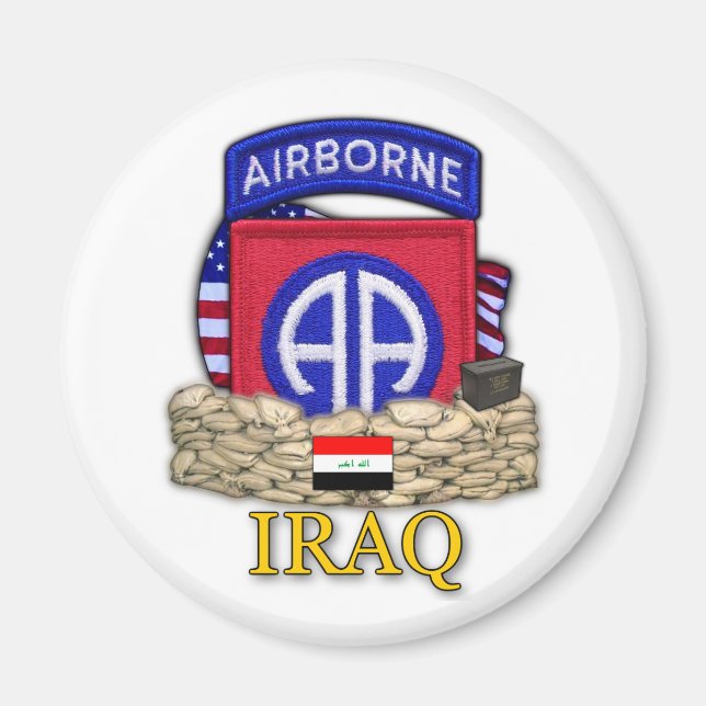 82:a flygburna divisionen Iraq krig veterans Magne Magnet (Framsidan)