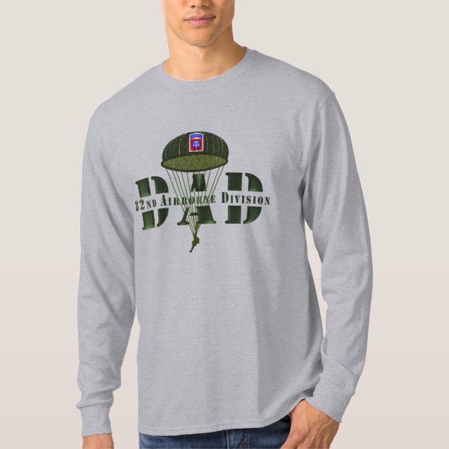 82:a flygburna divisionen "PAPPA" T Shirt (Framsida)