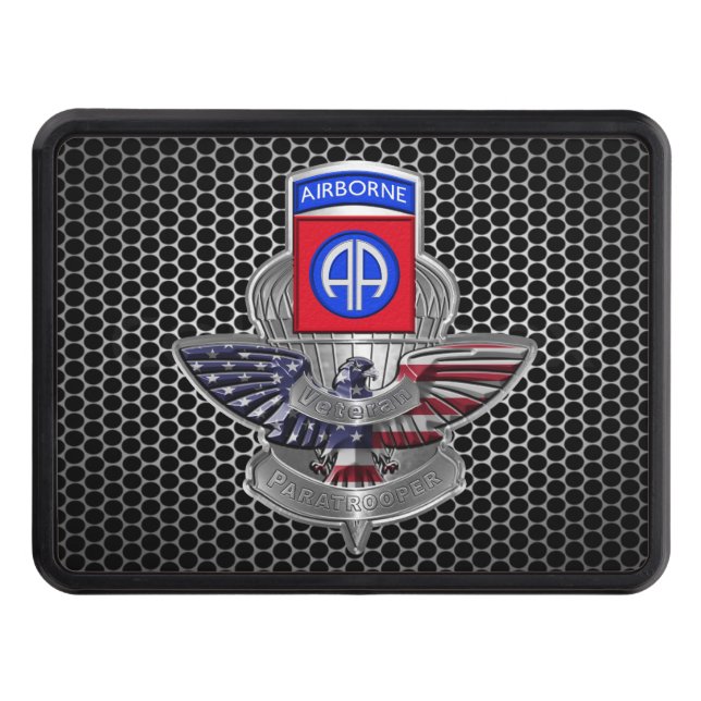 82:a flygburna divisionen Veteran Hitch Cover Dragkroksskydd (Framsidan)