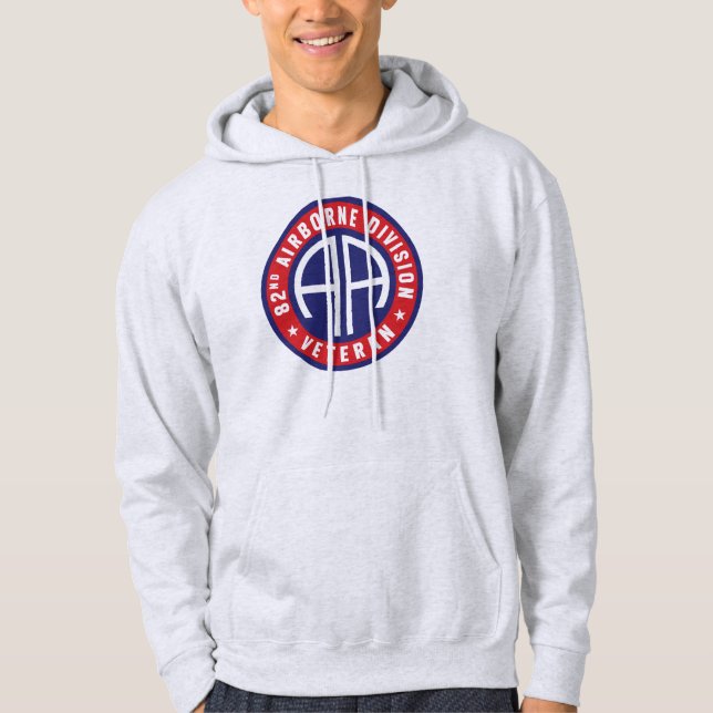 82:a flygburna divisionen "Veteran" Hoodie (Framsida)