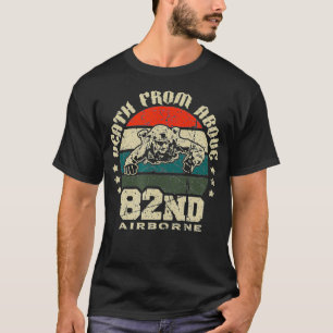 82:a flygburna Paratrooper Död från ovan Veteran T Shirt