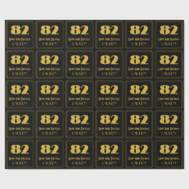 82:a födelsedagen - Art Deco Inspired Titta "82" o Presentpapper