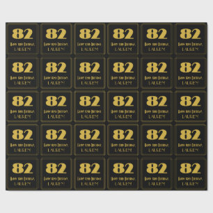 82:a födelsedagen - Art Deco Inspired Titta "82" o Presentpapper