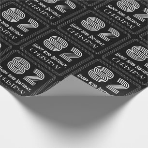 82:a födelsedagen: Art Deco Inspired Titta "82" w/ Presentpapper