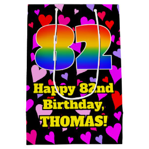 82:a födelsedagen: Loving Hearts Mönster, Regnbåge