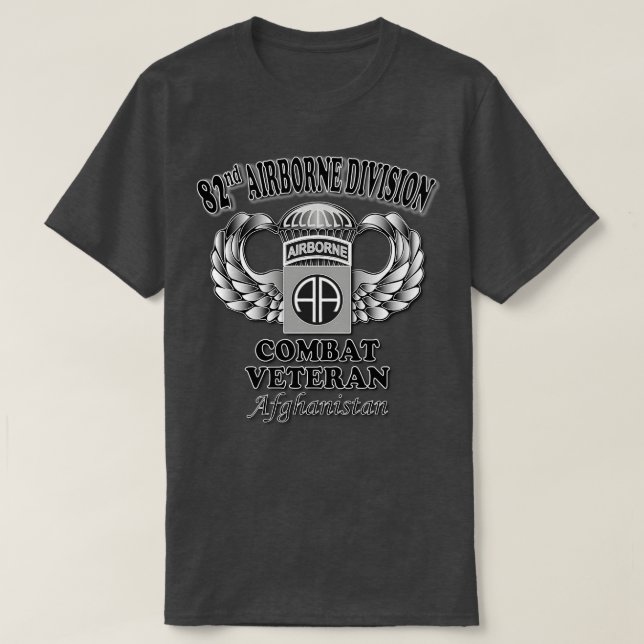 82:a kampen mot Veteran Afghanistan T Shirt (Design framsida)