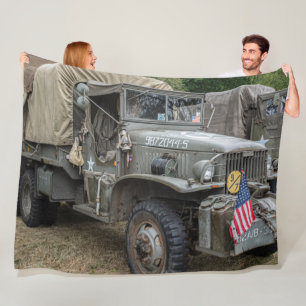82:a LUFTBORNE WW II LASTBIL Fleecefilt