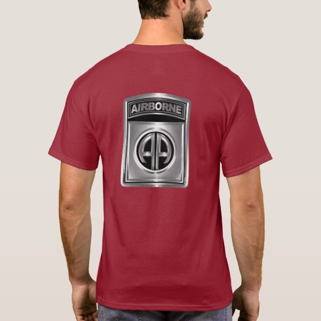 82:a luftburen division Fantastisk Chrome Design T Shirt (Baksida)