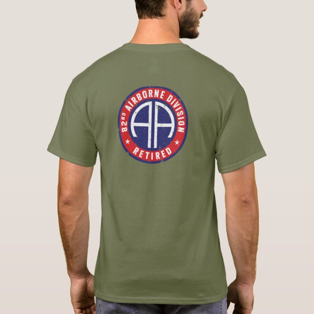 82:a luftburen division "Indragen" Anpassningsbar  T Shirt (Baksida)