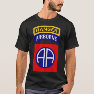 82:a luftburen divisionspatch med Skogsvaktare-fli T Shirt