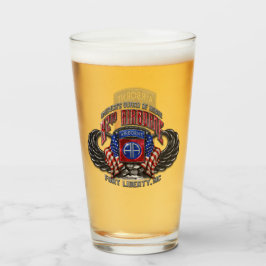 82:a luftburna 16 oz Pint Glass Glaskopp