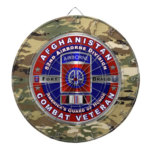 82:a luftburna divisionen   Afghanistanveteran Darttavla (Framsidan)