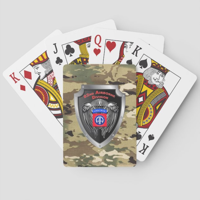82:a luftburna divisionen casinokort (Baksidan)