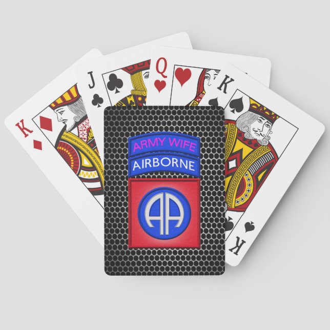 82:a luftburna divisionen casinokort (Baksidan)