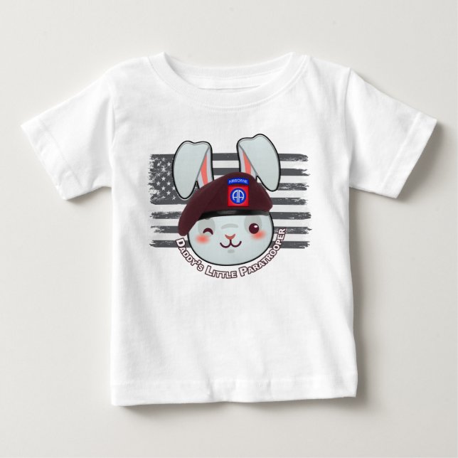82:a luftburna divisionens fallskärmsjägare t shirt (Framsida)