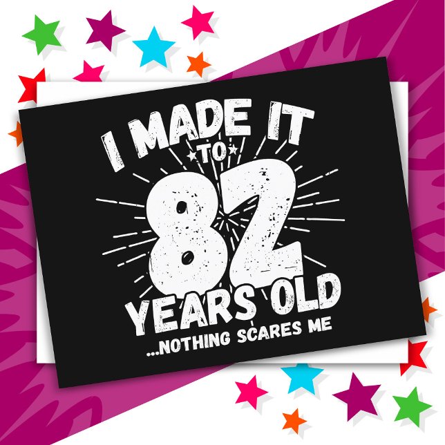 82 år gammal sarkastisk meme rolig 82-årsdag vykort (Skapare uppladdad)