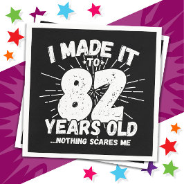 82 år gammalt Sarkastic Meme Funny 82:a födelsedag Pappersservett