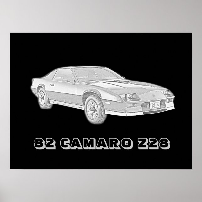 82 Camaro Z28 Poster (Framsidan)