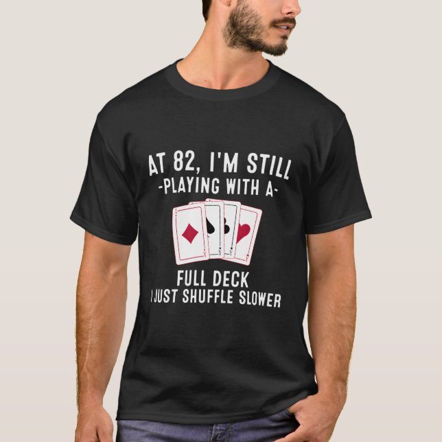 82 och 82 kortspelare t shirt (Framsida)