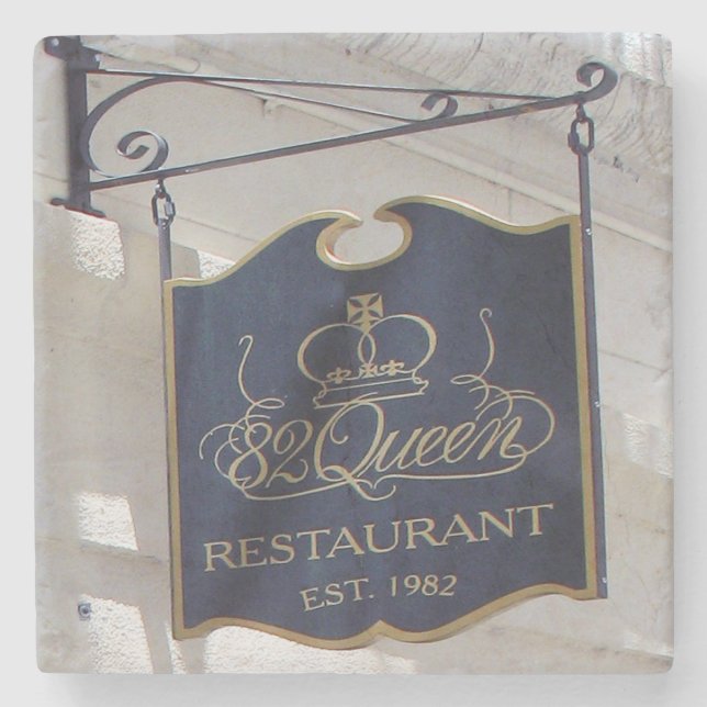 82 Queen Restaurant Charleston, SC Underlägg (Framsidan)