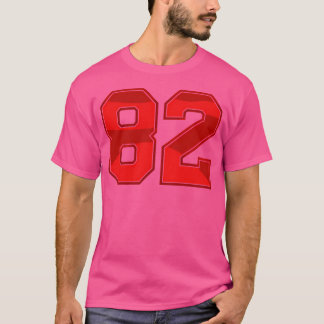 82 Rött idrottsnummer T Shirt