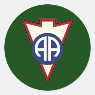 82d Airborne Division Recondo fickpatch 2 Runt Klistermärke