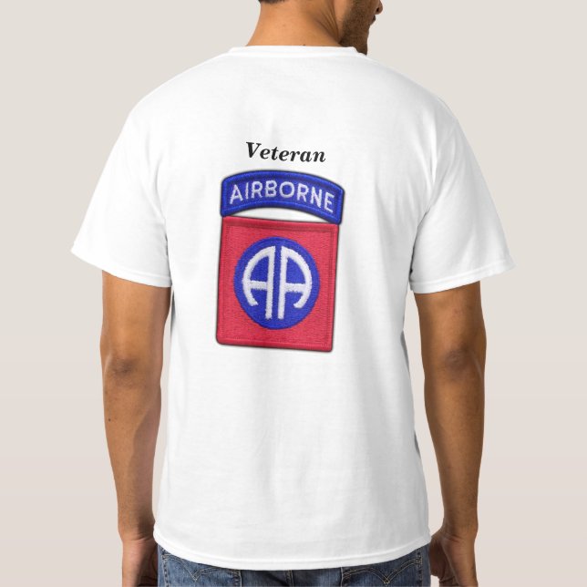 82nd ABN luftburen Div Vets LRRP T Shirt (Baksida)