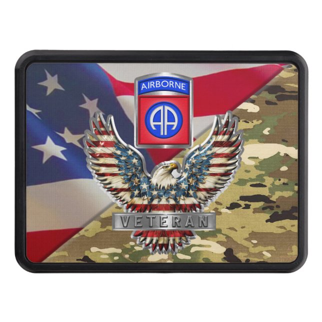 82nd Airborne Division Dagger Veteran Dragkroksskydd (Framsidan)