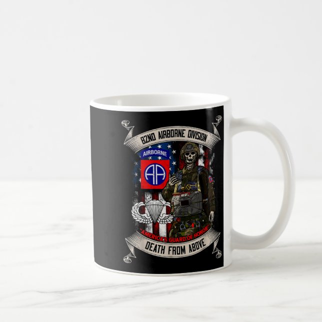 82nd Airborne Division Fallskärmsjägare Fort Bragg Kaffemugg (Höger)