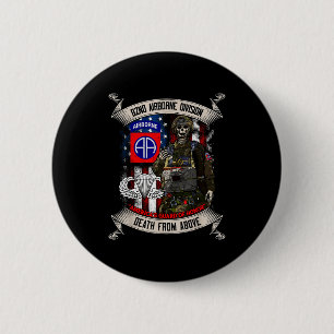 82nd Airborne Division Fallskärmsjägare Fort Bragg Knapp