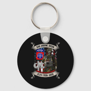 82nd Airborne Division Fallskärmsjägare Fort Bragg Nyckelring