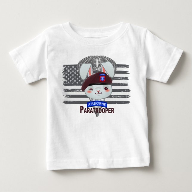 82nd Airborne Division Fallskärmsjägare T Shirt (Framsida)