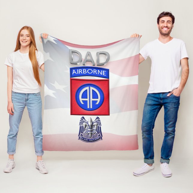 82nd Airborne Division  Fleecefilt (På plats)