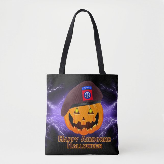 82nd Airborne Division – Glad Airborne Halloween! Tygkasse (Framsida)